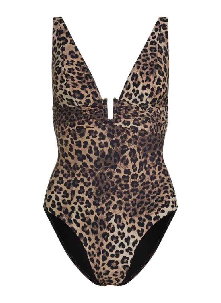Luxe Animalia Shaping Bathingsuit - Brown