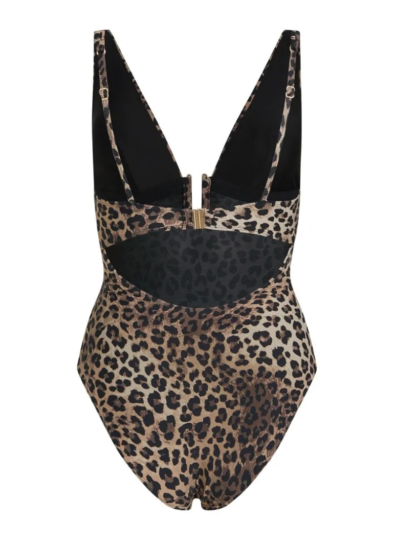 Luxe Animalia Shaping Bathingsuit - Brown