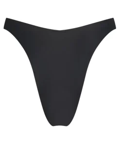 Luxe High-Leg Bikini Bottoms - Black