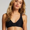 Luxe Non-Padded Underwired Bikini Top - Black