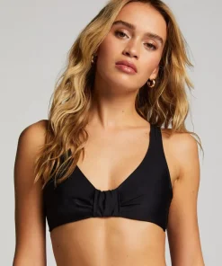Luxe Non-Padded Underwired Bikini Top - Black