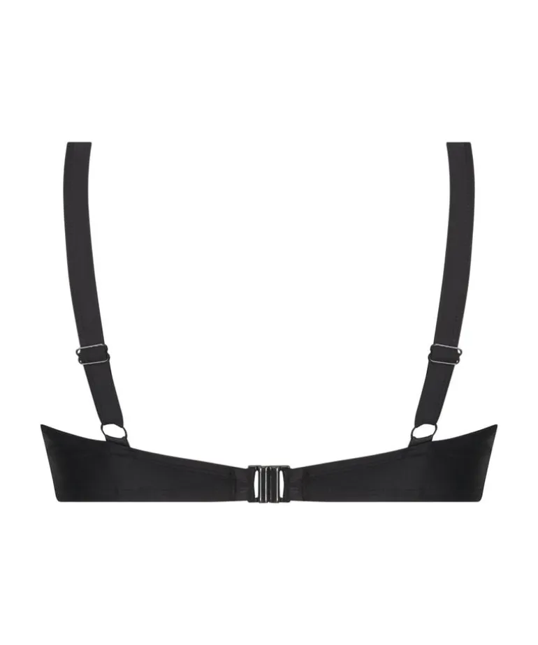 Luxe Non-Padded Underwired Bikini Top - Black