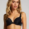Luxe padded push-up bikini top Cup A - E - Black