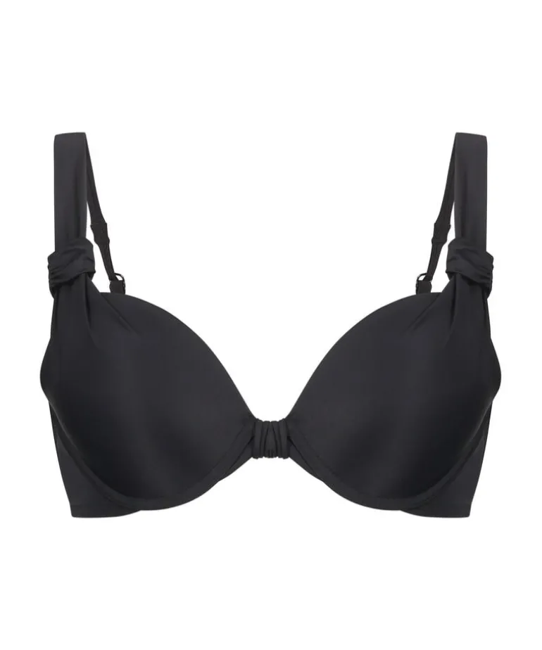 Luxe padded push-up bikini top Cup A - E - Black