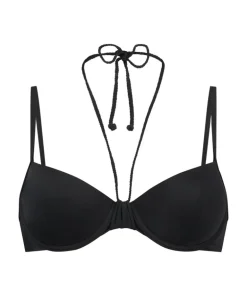 Luxe padded Underwired Bikini Top - Black