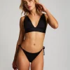 Luxe string bikini shorts - Black