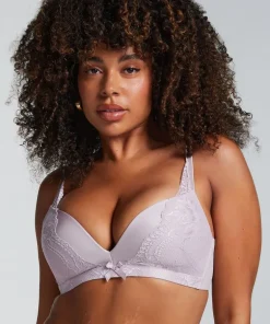 Lycke Padded Non-Wired Bra - Purple
