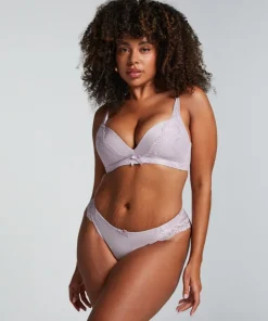 Lycke Padded Non-Wired Bra - Purple