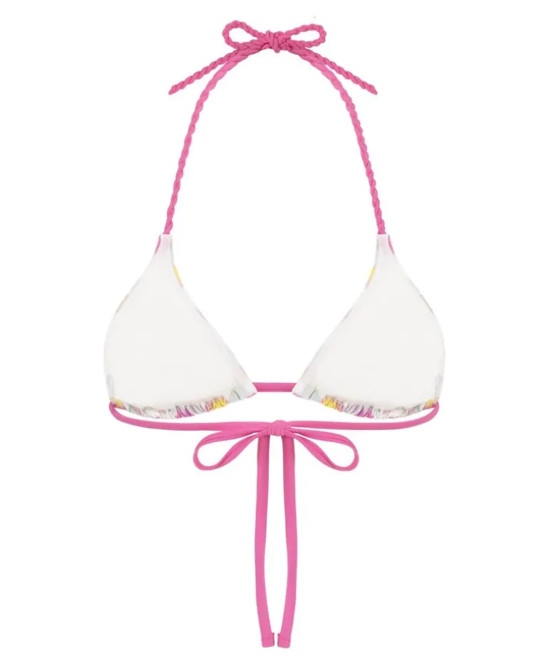 Madeira Triangle Bikini Top - Pink