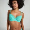 Marine Non-Padded Underwired Bra - Green