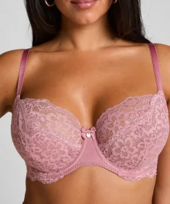 Marine Non-Padded Underwired Bra - Pink