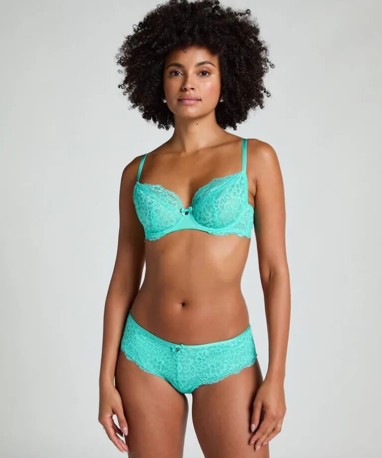 Marine Non-Padded Underwired Bra - Green