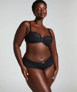 Marine Non-Padded Underwired Bra - Black