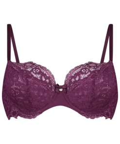 Marine Non-Padded Underwired Bra - Purple