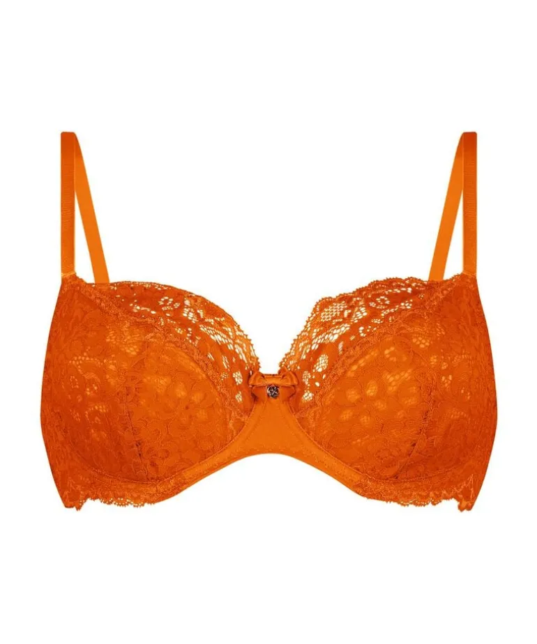 Marine Non-Padded Underwired Bra - Orange