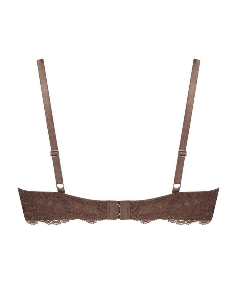 Marine Non-Padded Underwired Bra - Brown