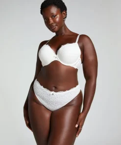 Marine Padded Push-Up Underwired Bra - White