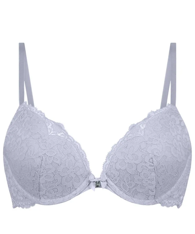 Marine Padded Push-Up Underwired Bra - Purple