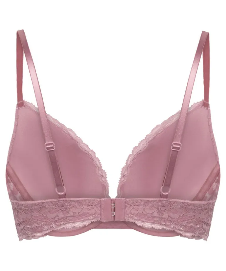 Marine Padded Push-Up Underwired Bra - Pink
