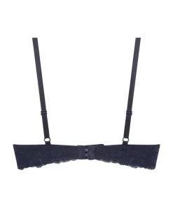 Marine Padded Push-Up Underwired Bra - Blue