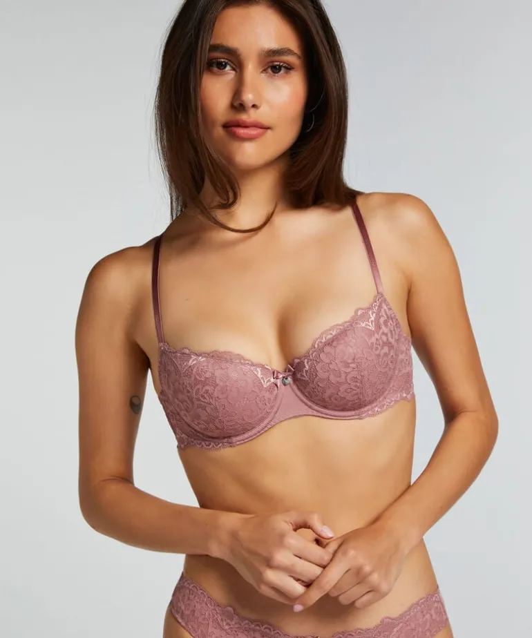 Marine Padded Underwired Bra - Pink