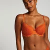 Marine Padded Underwired Bra - Orange