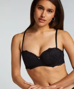 Marine Padded Underwired Bra - Black
