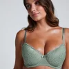 Marine Padded Underwired Bra - Green