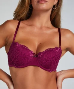 Marine Padded Underwired Bra - Purple