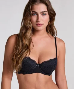 Marine Padded Underwired Bra - Black
