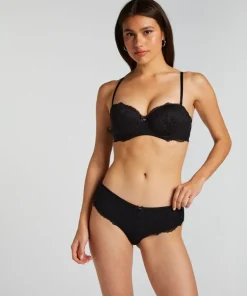 Marine Padded Underwired Bra - Black