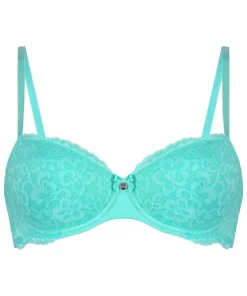 Marine Padded Underwired Bra - Green