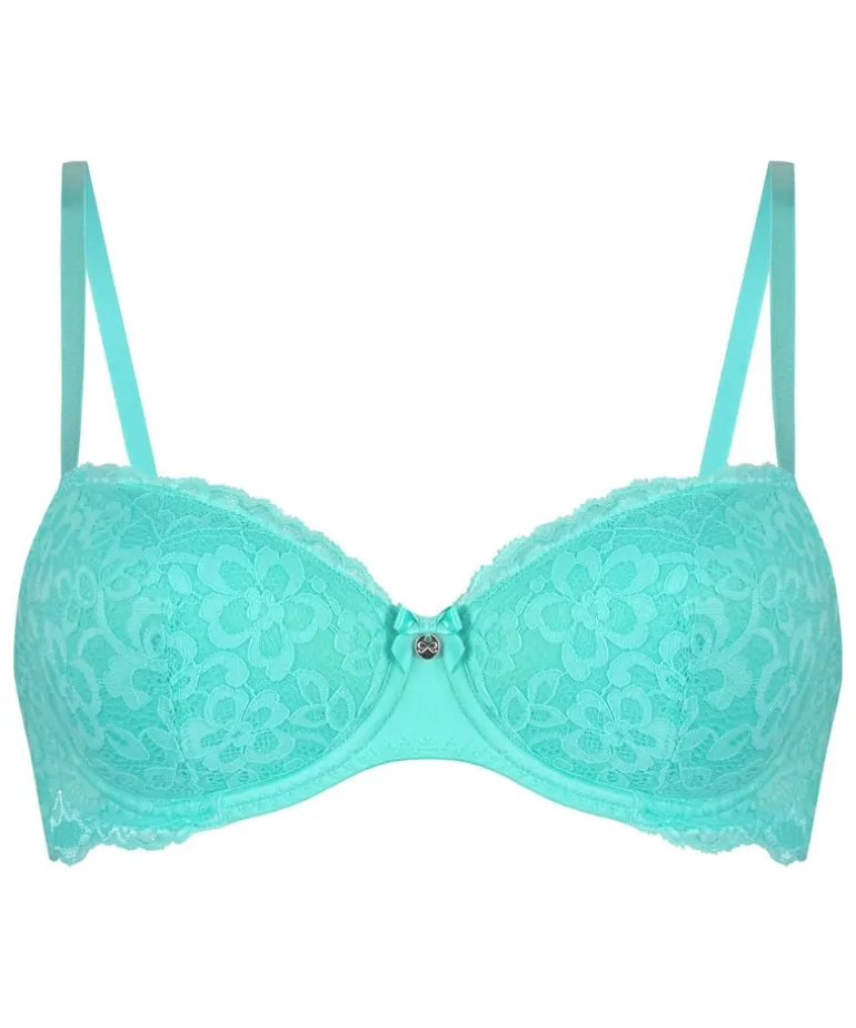 Marine Padded Underwired Bra - Green