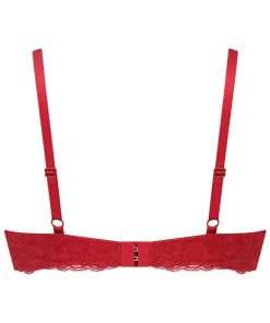 Marine Padded Underwired Bra - Red