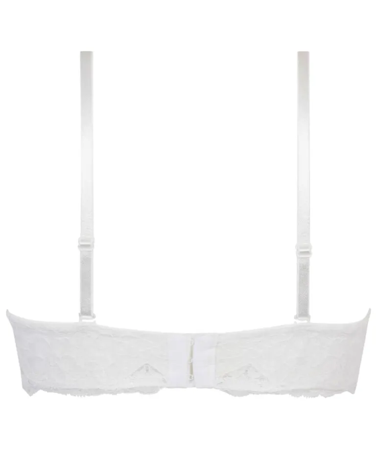Marine Padded Underwired Strapless Maximizer Bra - White