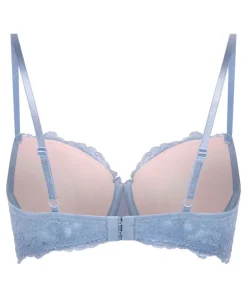 Marine Padded Underwired Bra - Blue