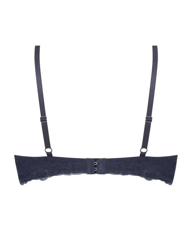 Marine Padded Underwired Bra - Blue
