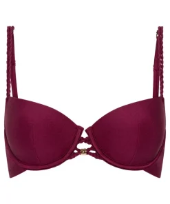 Marrakech Padded Underwired Bikini Top - Red