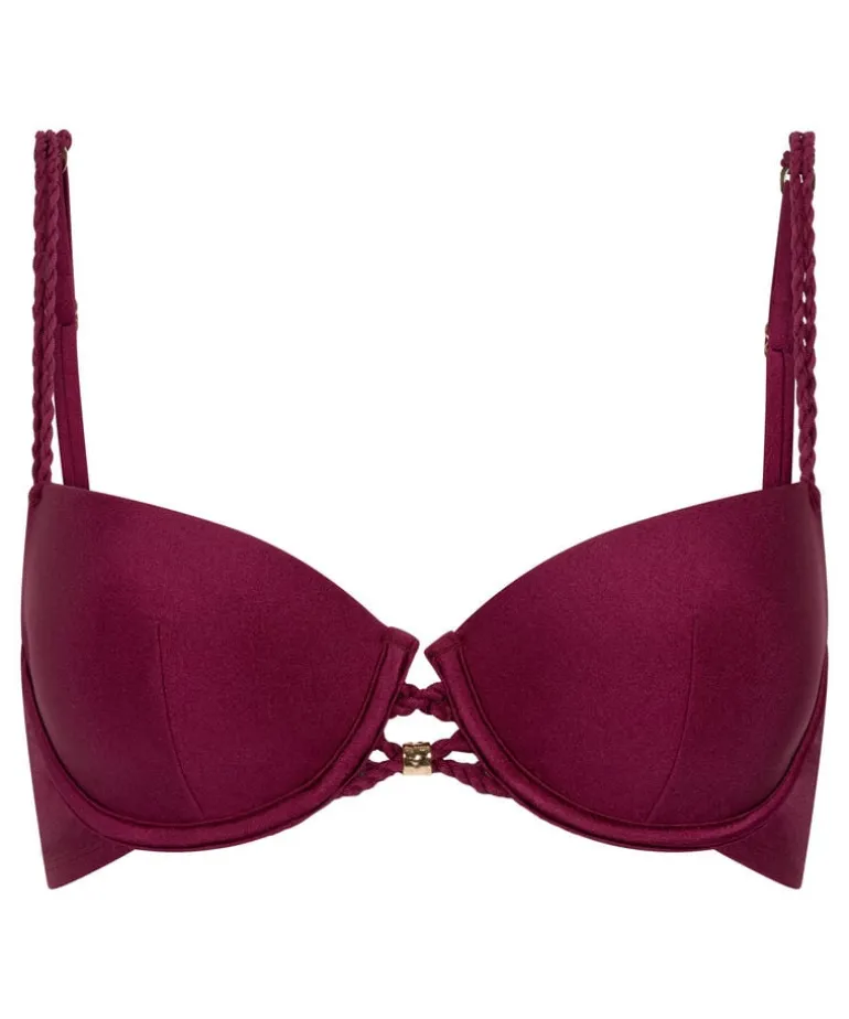 Marrakech Padded Underwired Bikini Top - Red