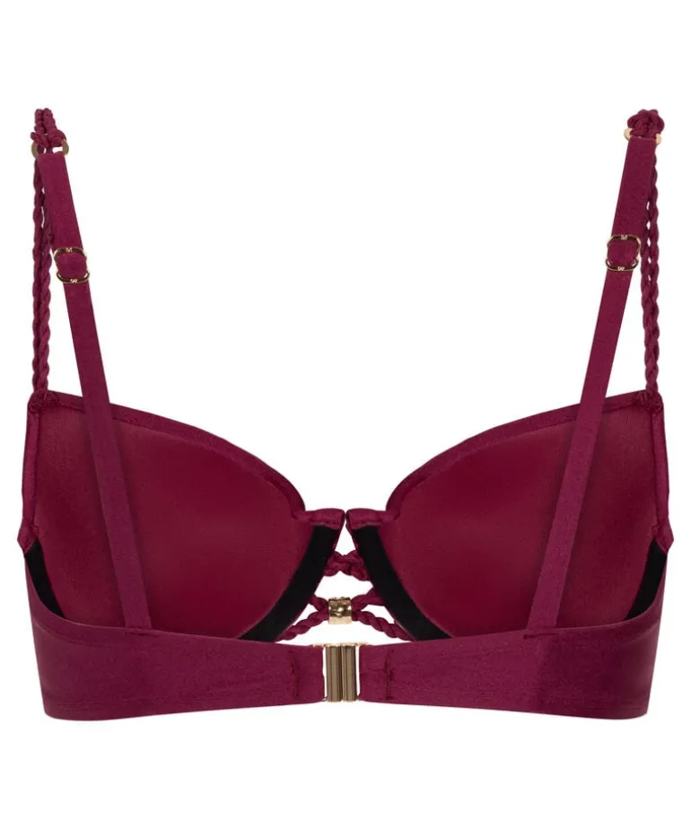 Marrakech Padded Underwired Bikini Top - Red