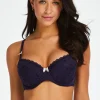 Maya Padded Underwired Bra - Blue