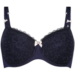 Maya Padded Underwired Bra - Blue