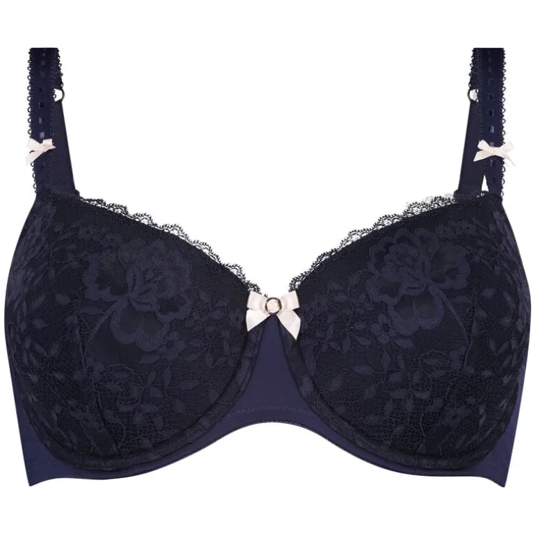Maya Padded Underwired Bra - Blue