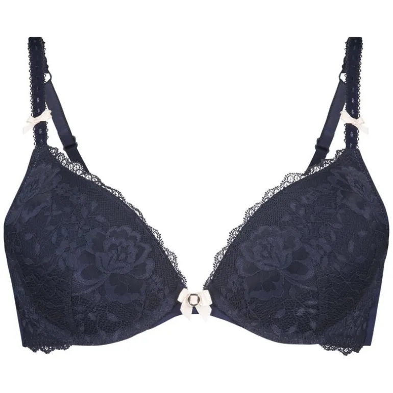Maya Padded Underwired Push-Up Bra - Blue