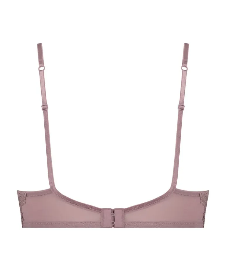 Meghan Non-Padded Underwired Longline Bra - Purple
