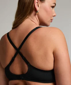 Mesh non-padded underwired bra - Black