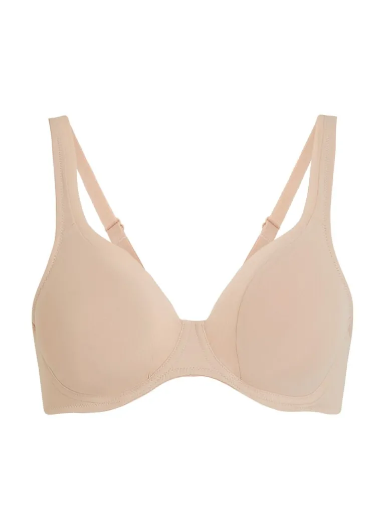 Mesh non-padded underwired bra - Beige