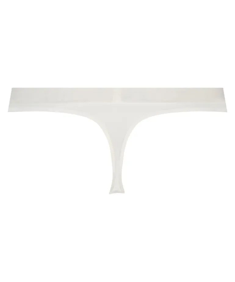 Mesh thong - White