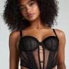 Missy Non-padded Unerwired Longline Bra - Black