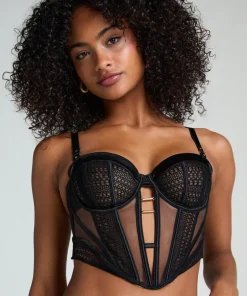 Missy Non-padded Unerwired Longline Bra - Black